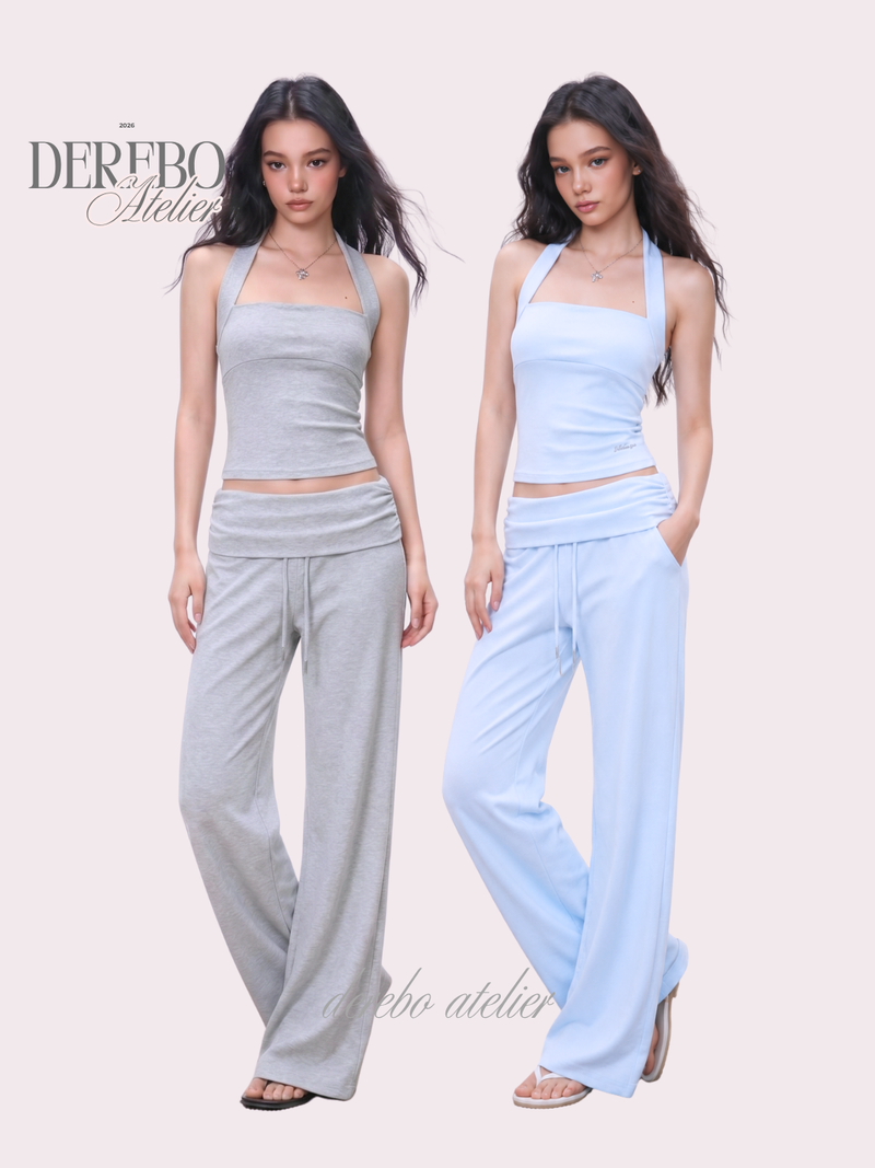 dereborujo（ドレボルゾー）の「Object Sleeveless Flare Pants Sweat Suit Set (SET)（Tops）」