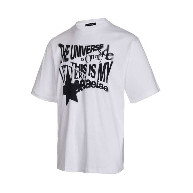 Unisex Oversized Graphic Tee – Lucky Era [WHITE]
