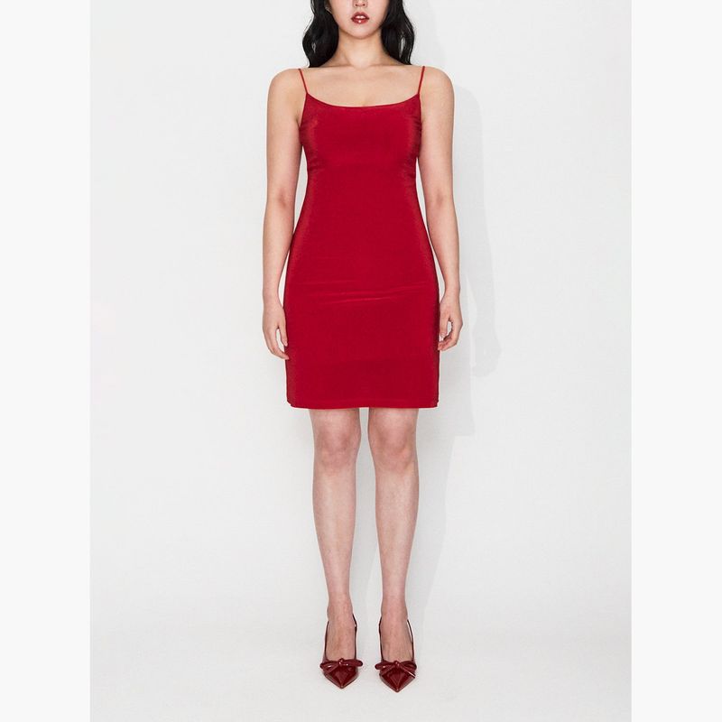 Phoebe Mini Dress Set in Cardinal Red