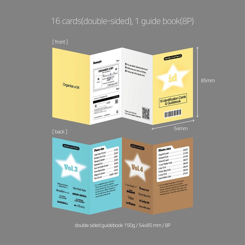 oab id card pack2 / identification card set