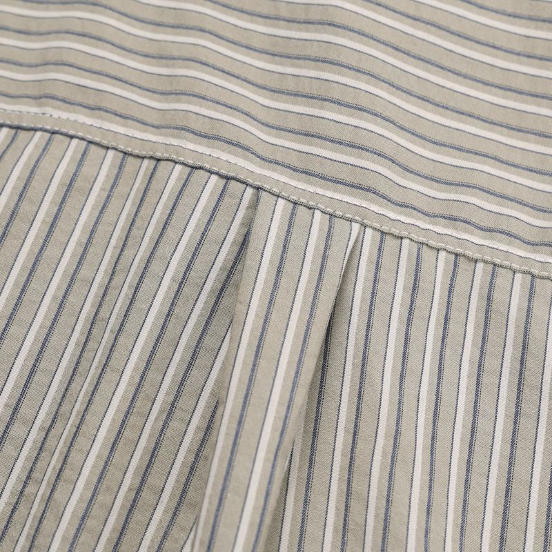 Arc striped cropped shirt