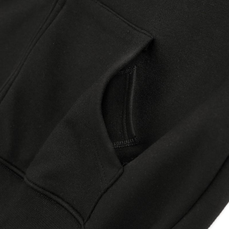 Wings Hooded Zip-up - BLACK