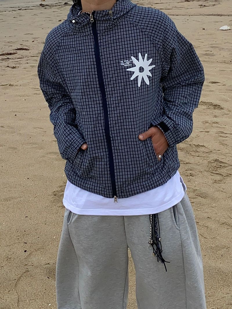 SSROOM(エスエスルーム)の「Heyni Check Hooded Windbreaker 2C(Tops)」