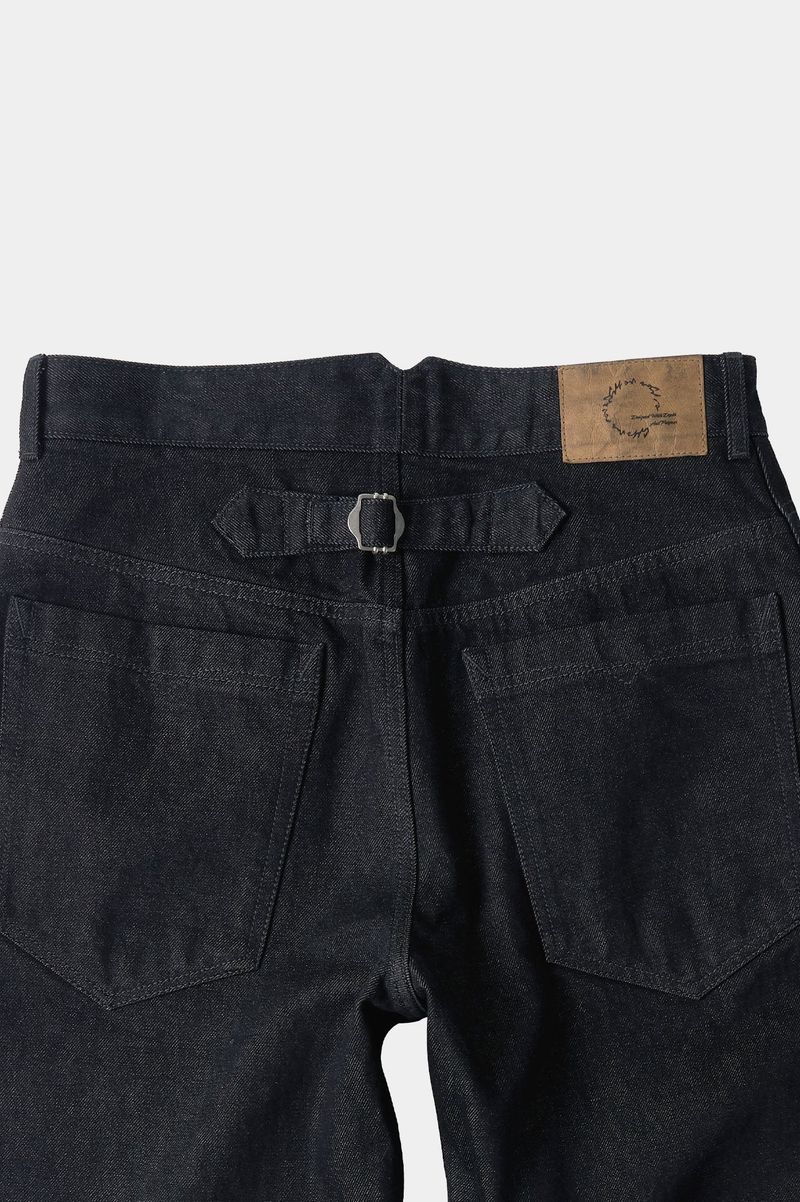 3D Fit Embossed Denim Pants (Black)