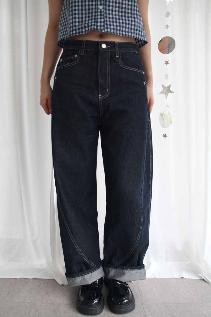 Wave point denim