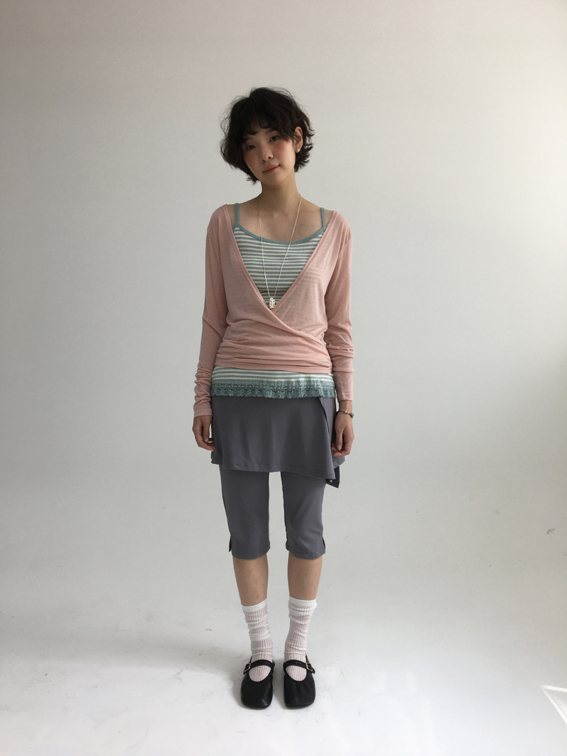 Som Striped Lace Sleeveless (4color)