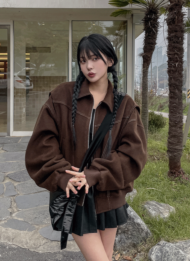 ULAN（ユレン）の「UNISEX)ビートルステッチボンバージャンパー（Jackets/Outerwear）」