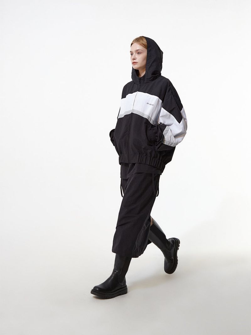 OVERFITTED MULTI COLOR HOODIE JUMPER_BLACK