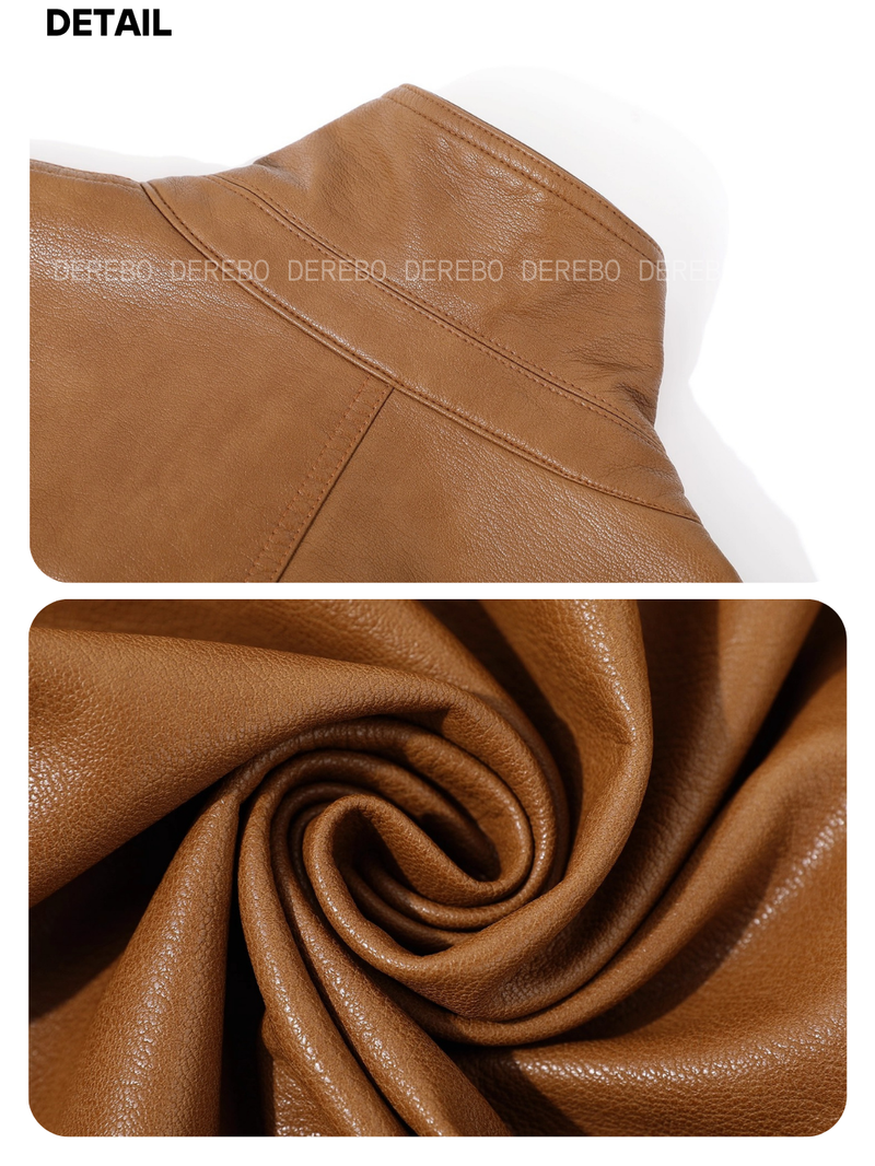 Czech Rider Zip-Up Leather Jacket