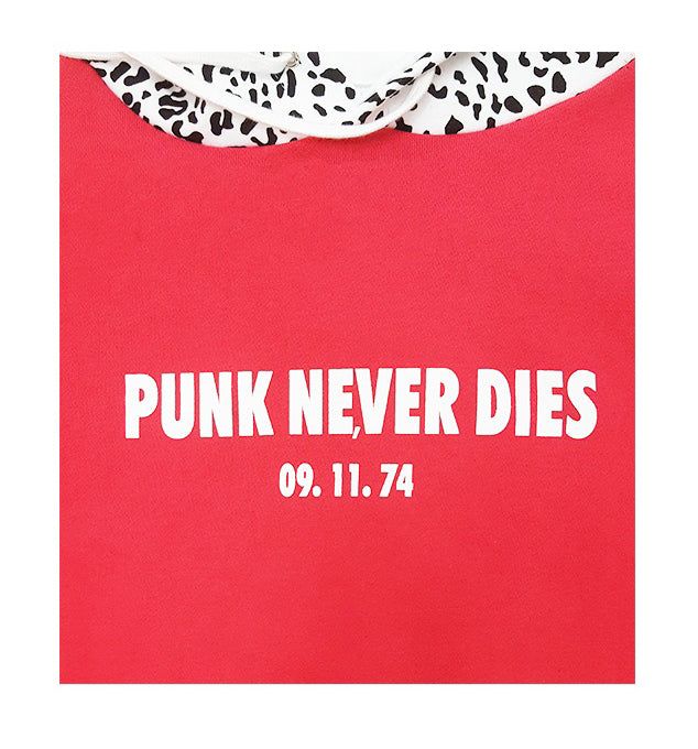 Punk leopard hoodie