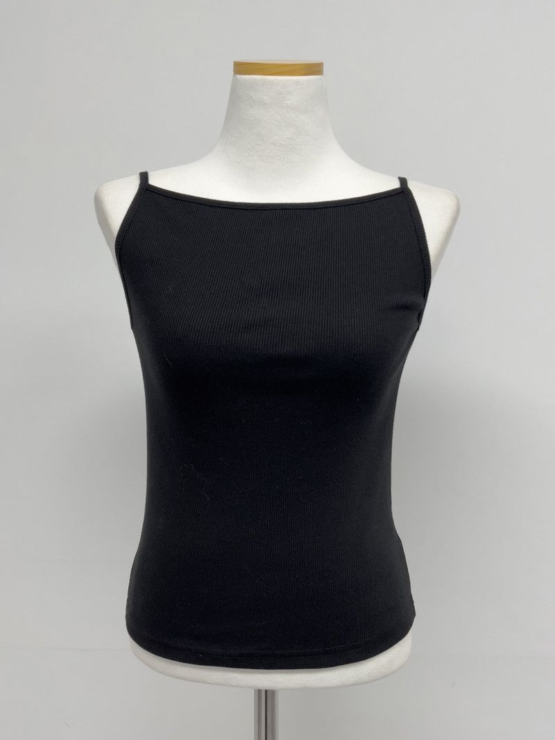 Minimal Square Ribbed Sleeveless