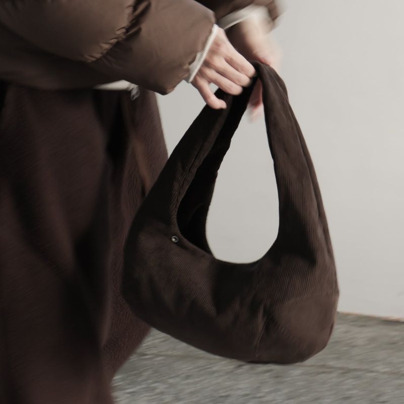 Small baseball bag_brown corduroy
