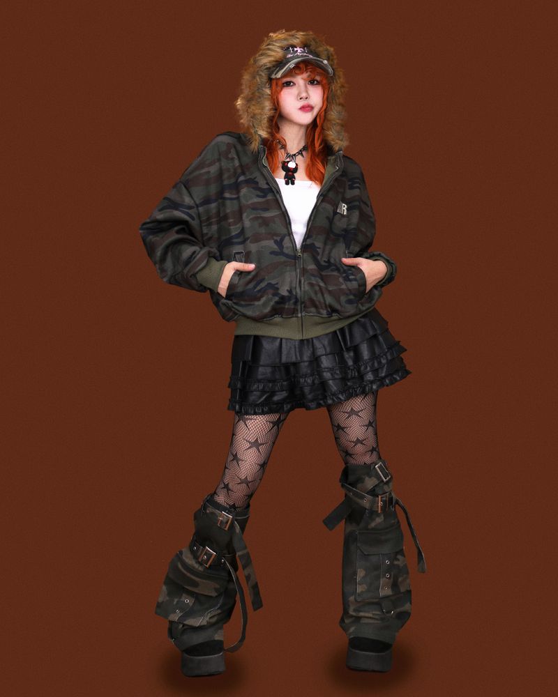 camo belt leg warmer