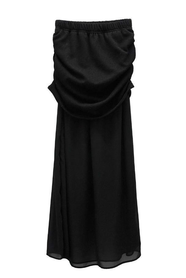 Cente Chiffon Layered Long Skirt