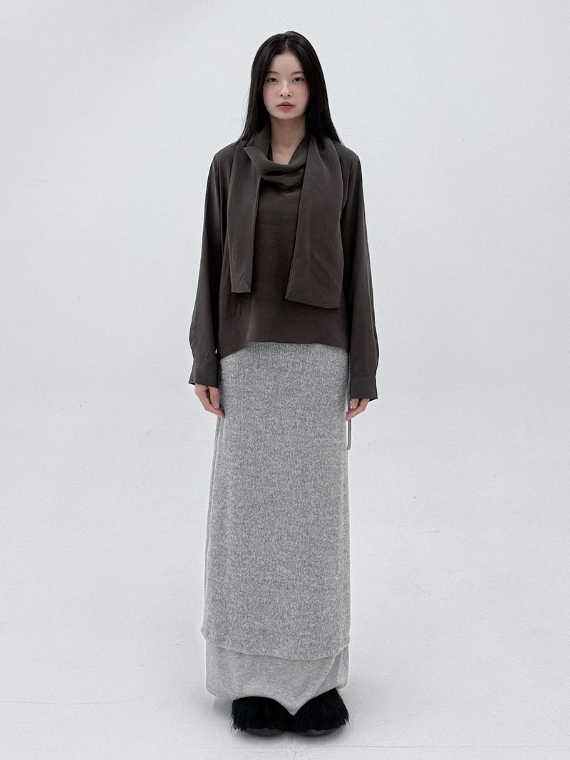  MUFFLER BLEND BLOUSE