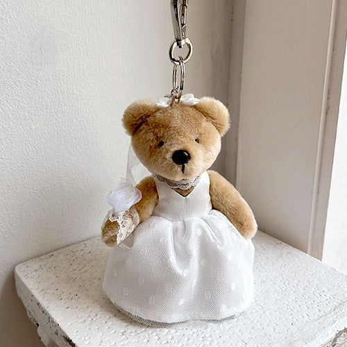Wedding Couple Keyring Set [BROWN]