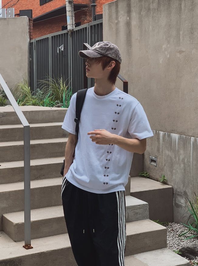 2PLAN（ツープラン）の「ミオ アイレット クロップ ショートスリーブ Tシャツ（トップス）」