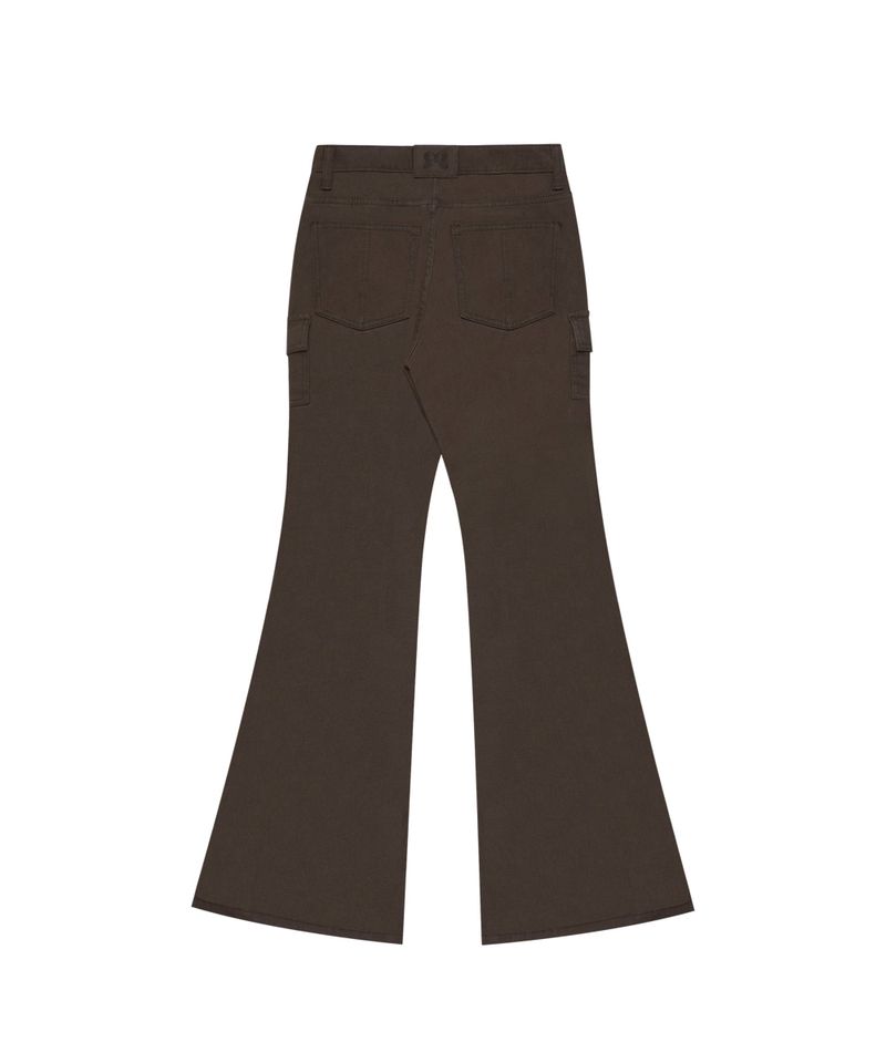 BUTTON LOW BOOTS-CUT PT BROWN