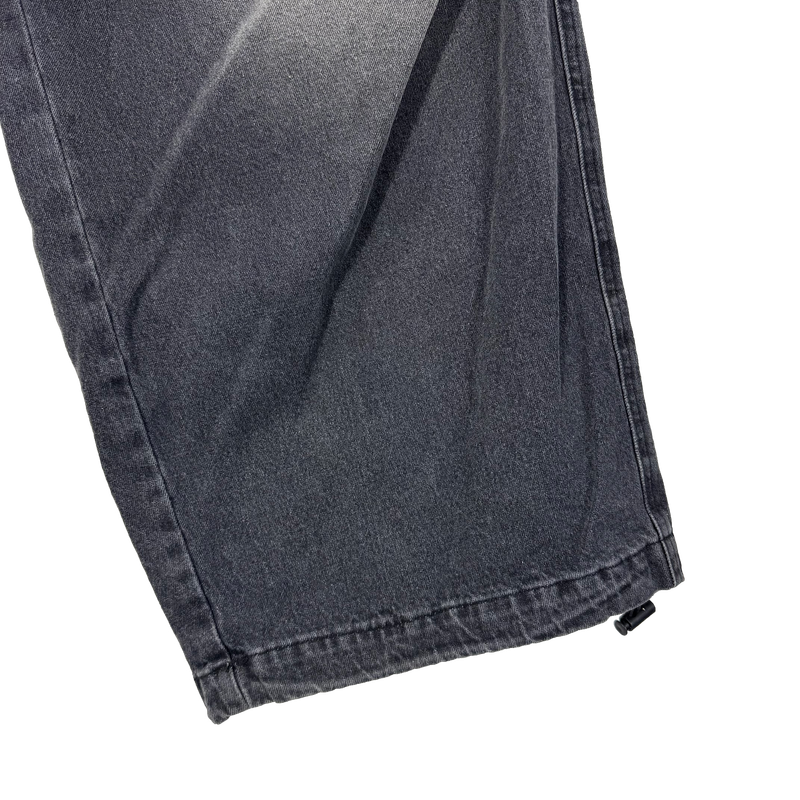 double waist denim pants