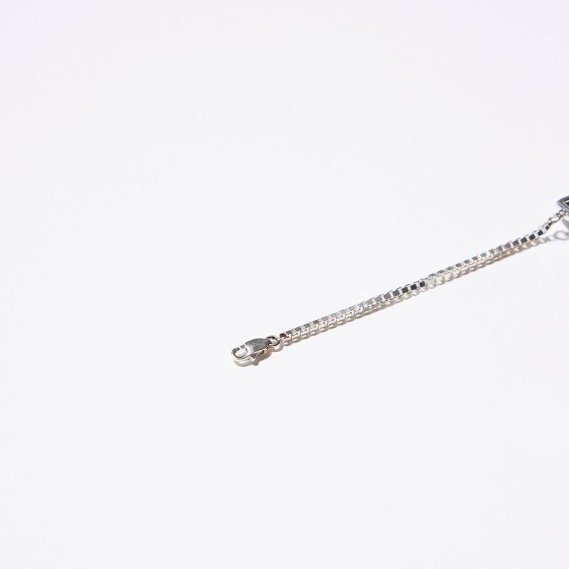 Rectangle UFO Onyx Bracelet (Silver)