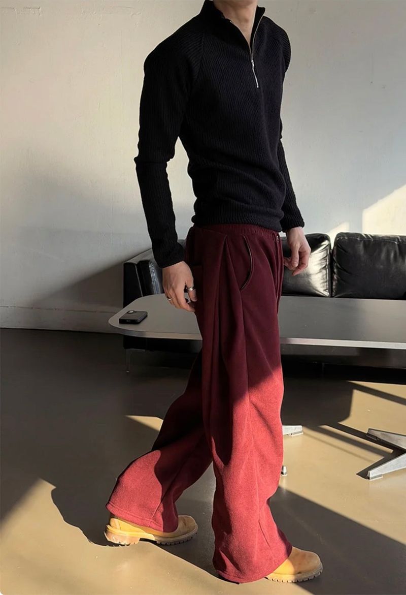 [기모] Wide corduroy sweat pants(4color)