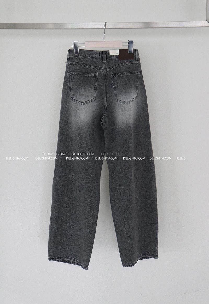cross-cut wide jeans