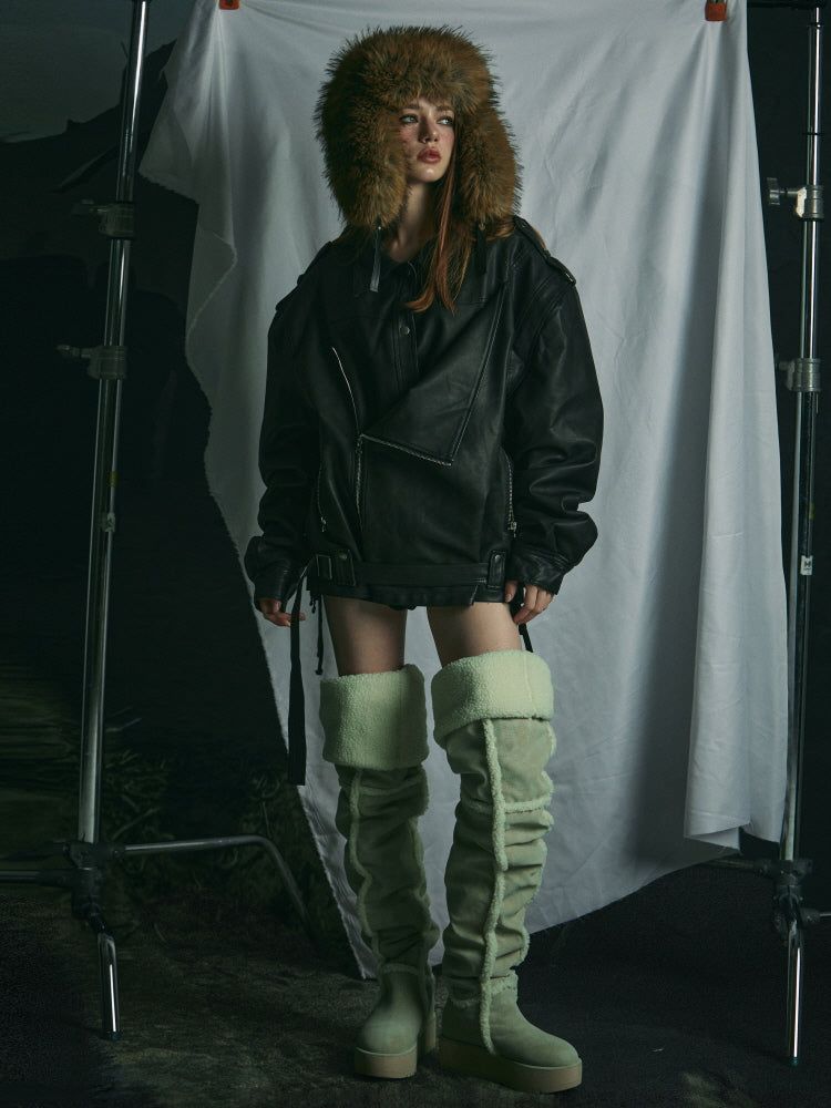 SHEARLING LONG BOOTS
