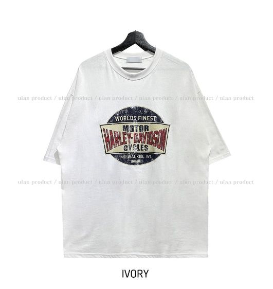 ハーレーヴィンテージプリントボックス半袖Tシャツ