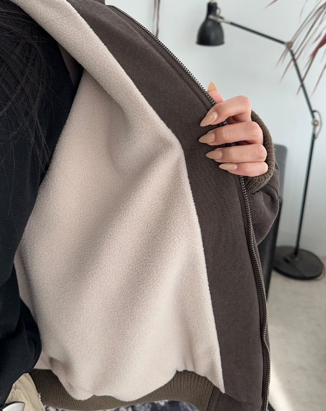 Demes inner fleece hooded jumper