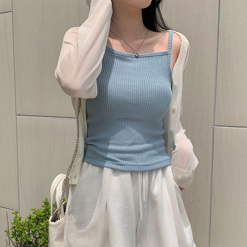 [BELLIDE MADE] CASTERA RIB KNIT CAMISOLE