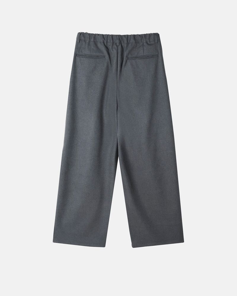 Tia Double-Pleat Wide Slacks