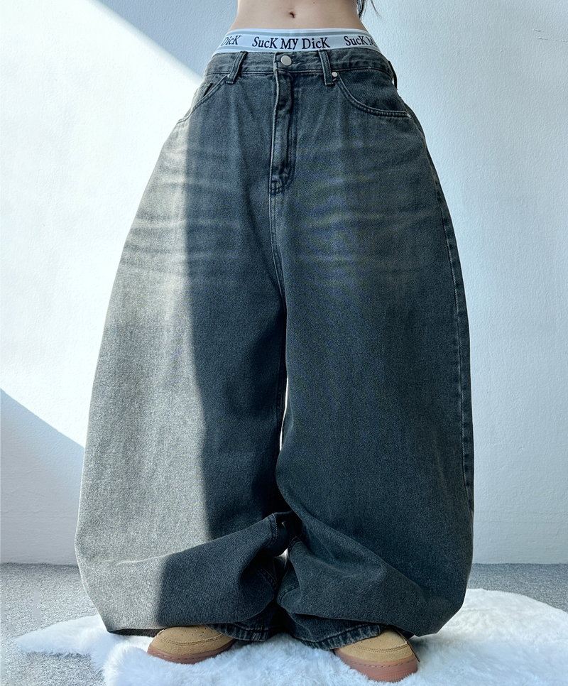 FORMAL BASIC BALLOON DENIM🖤💙 - 2 COLORS