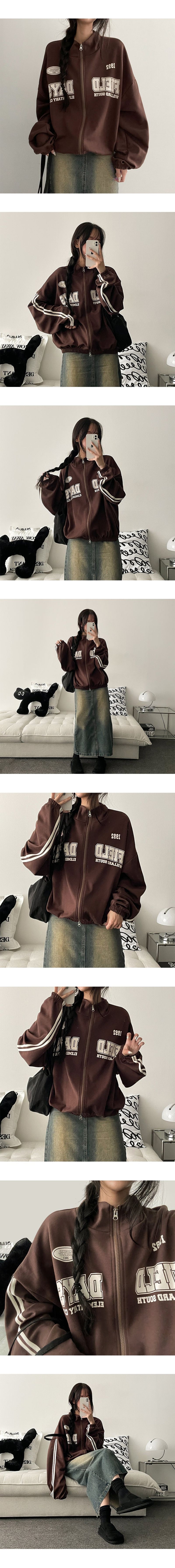 Dale Line Two Way Crop Zip-Up