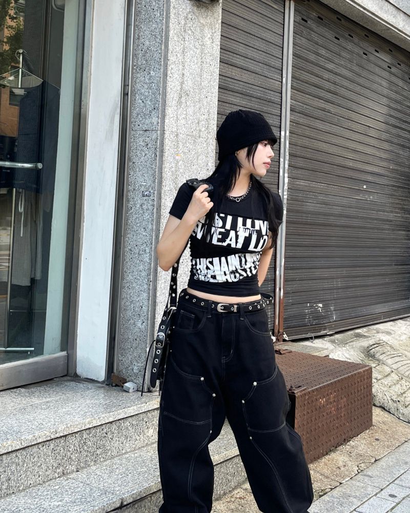 Bakugo Double Ni Carpenter Stitch Denim Pants
