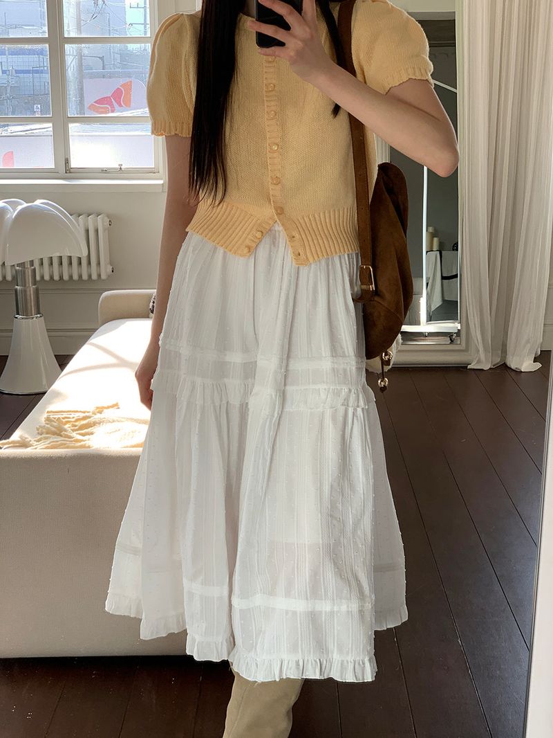 [MADE] Rendez Cashmere Puff Cardigan