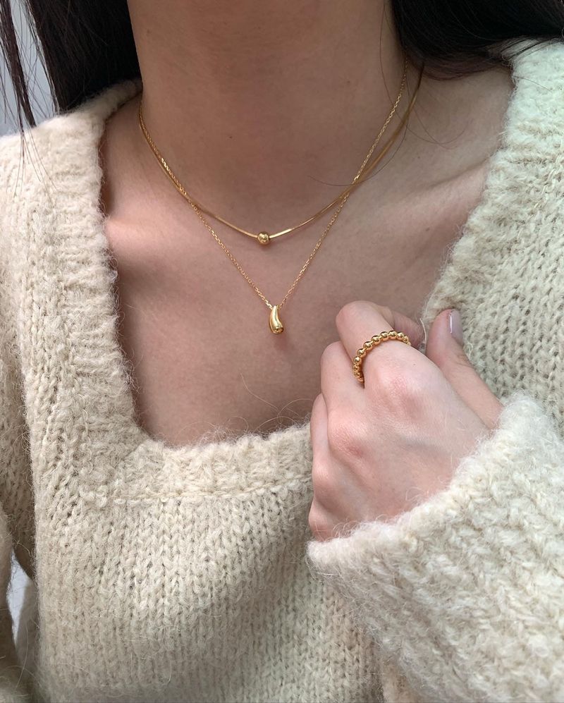 (silver925) シルキーボールネックレス *silver