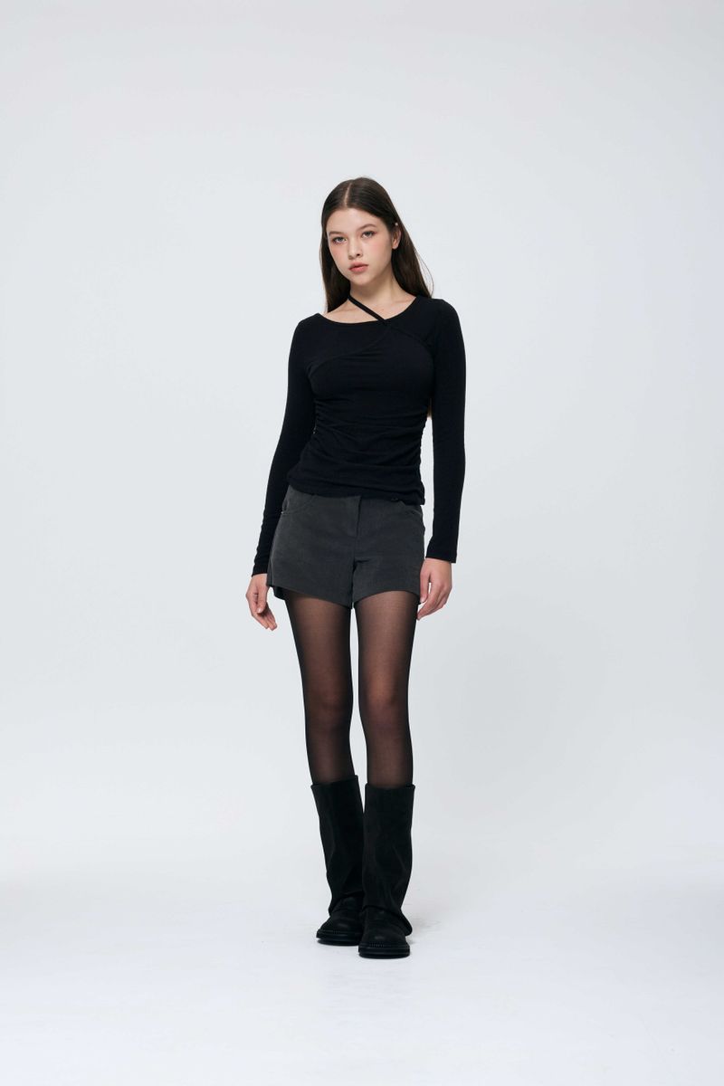  SILEN CORDUROY MICRO PANTS / CHARCOAL