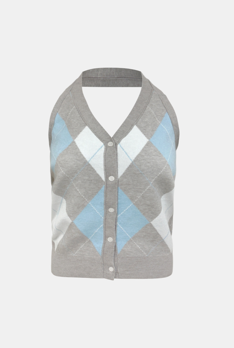 Harbor Classic Argyle Knit Top