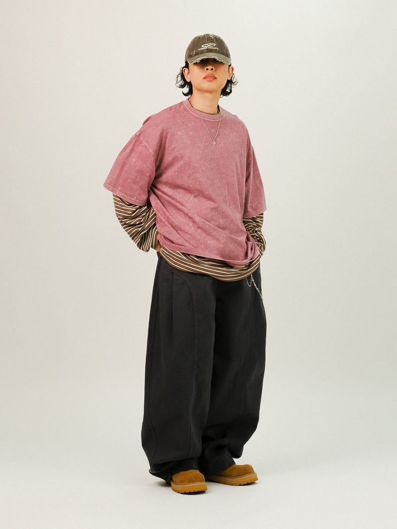AN Cotton Rivet Balloon Pants