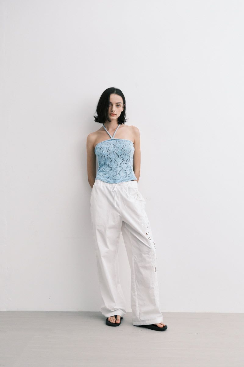 knit top (sky blue)