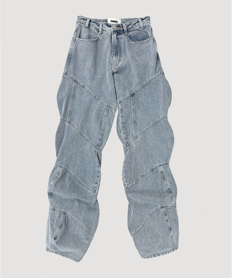 SPIRAL DENIM PANTS