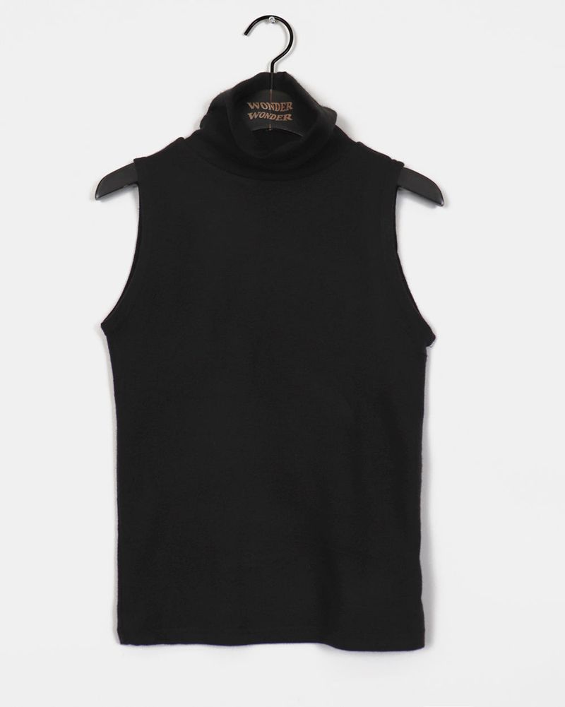 Kunz Wool angora inner turtleneck sleeveless