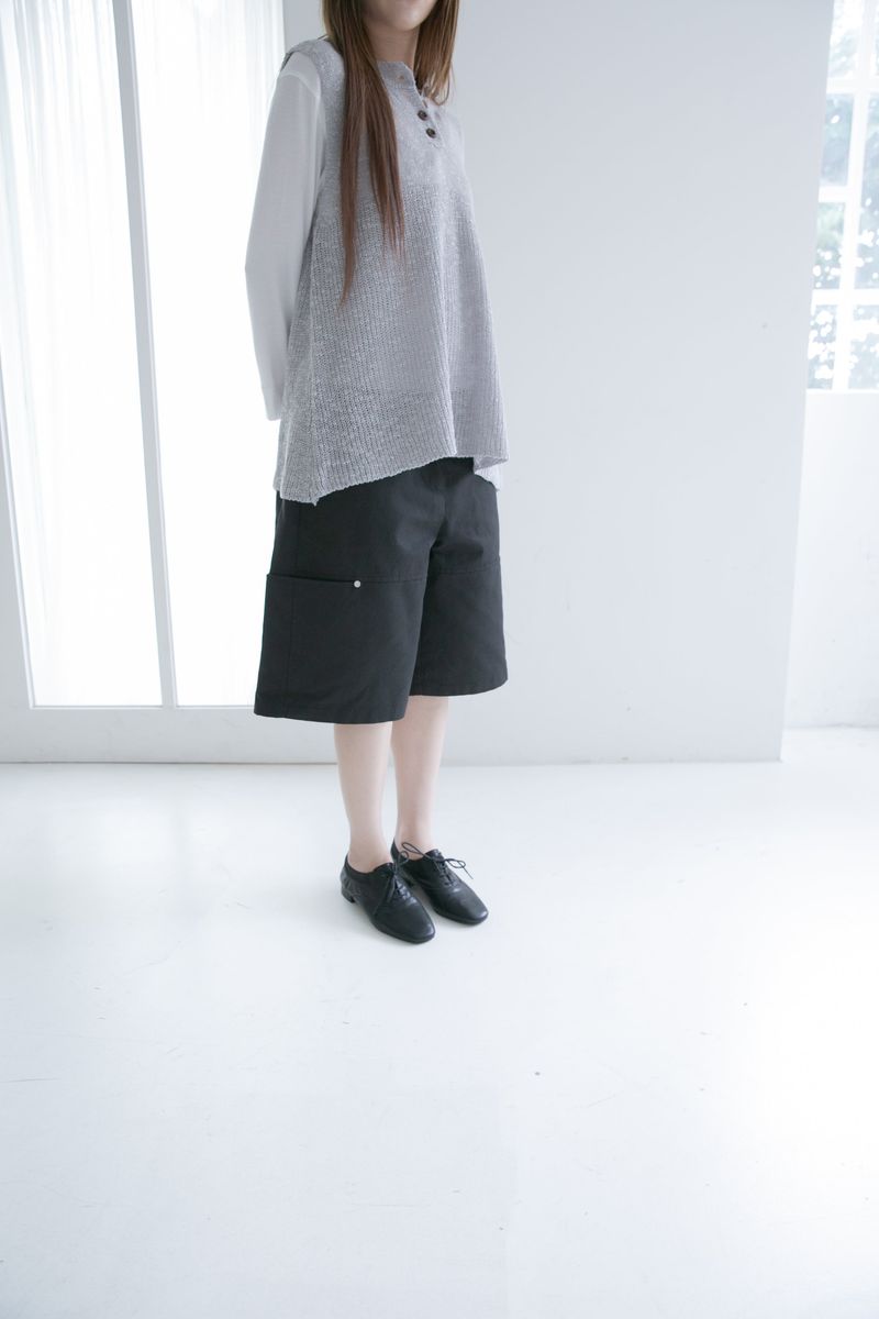 button knit sleeveless top(3colors)
