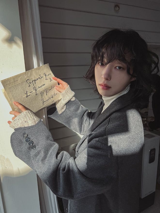 Leak damage wool double coat