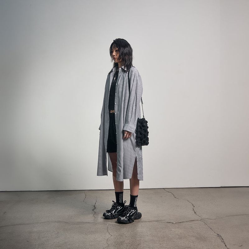 PEOPLEOFTHEWORLD（ピープルオブザワールド）の「シグネチャーアムブロイドドレス (GRAY)（ワンピース/ドレス）」