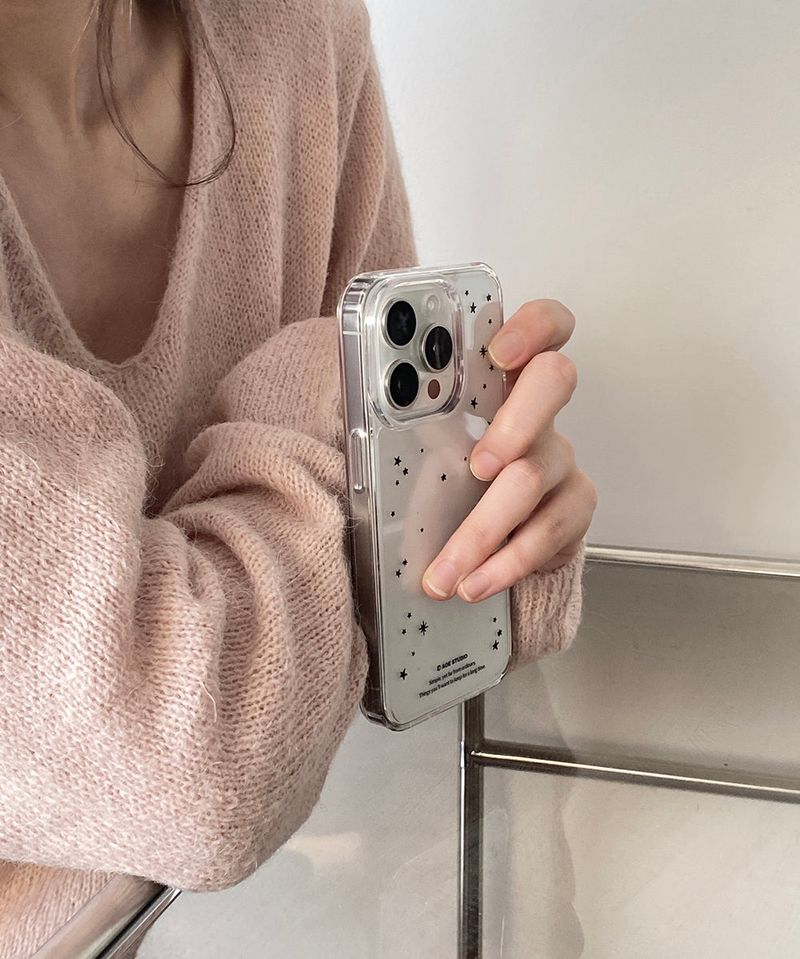 [MADE] little star jelly hard case -  black