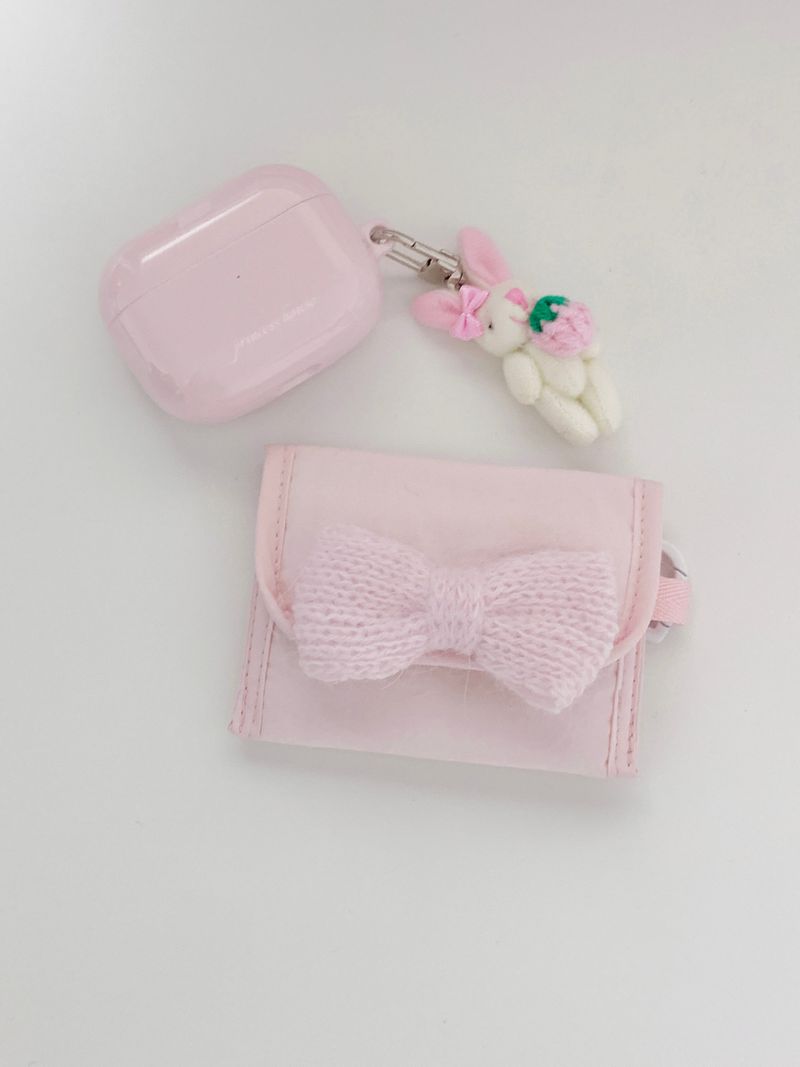 coquette ribbon card wallet