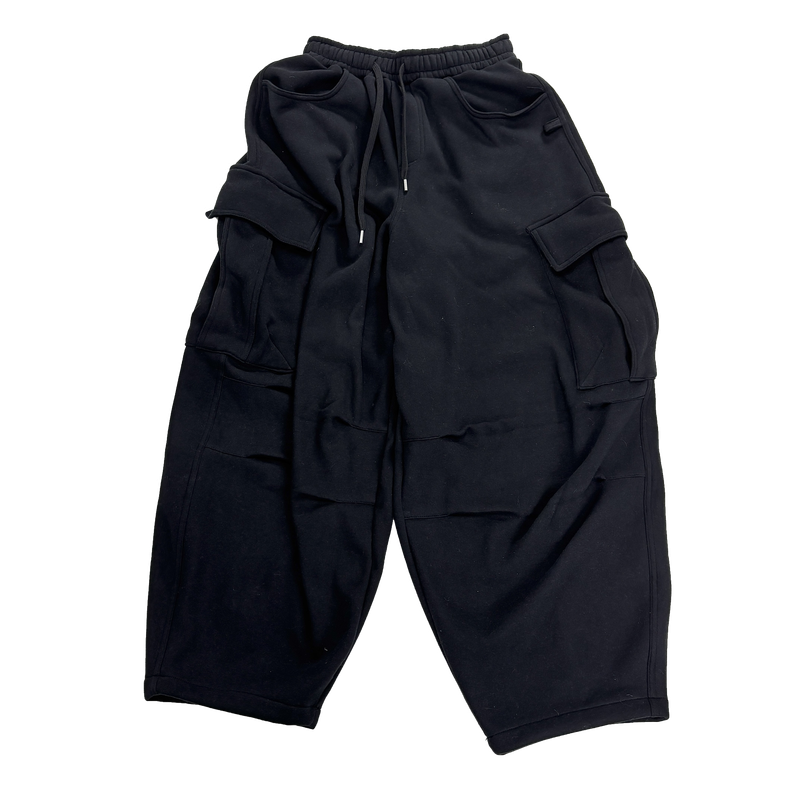 rugged fleece big balloon pants