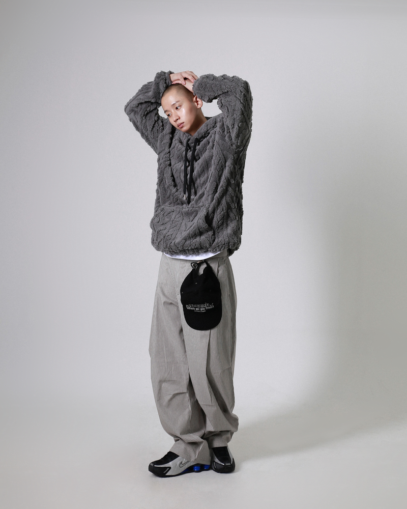 Curved stripe pants (Unisex)