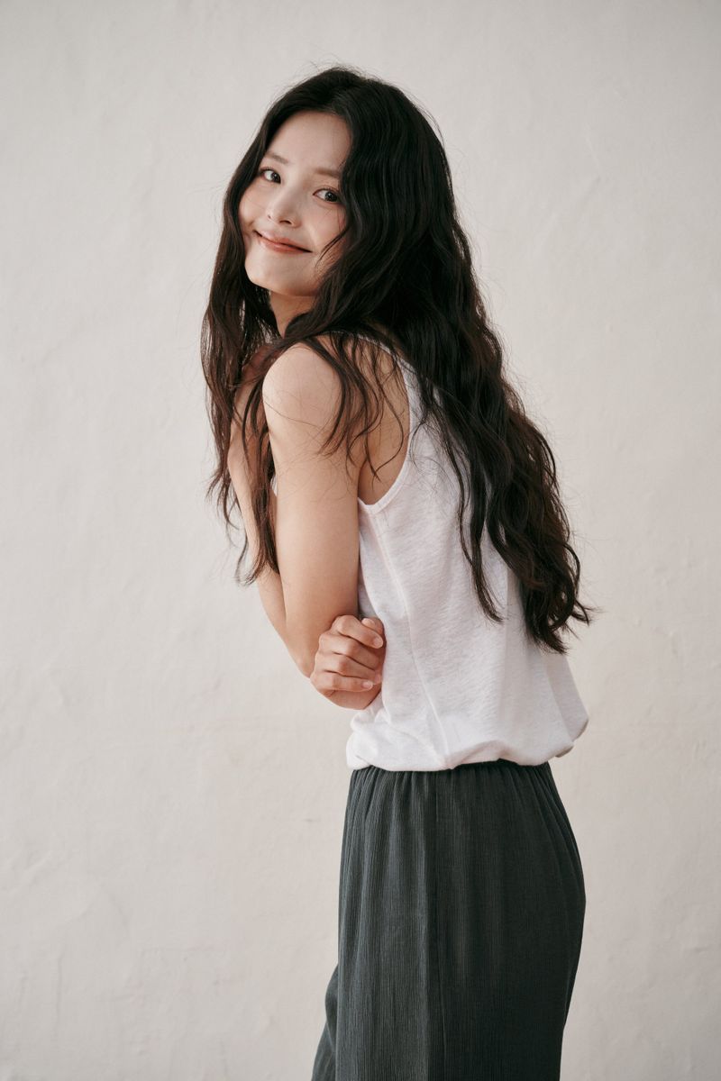 Linen V-neck sleeveless (Brown)